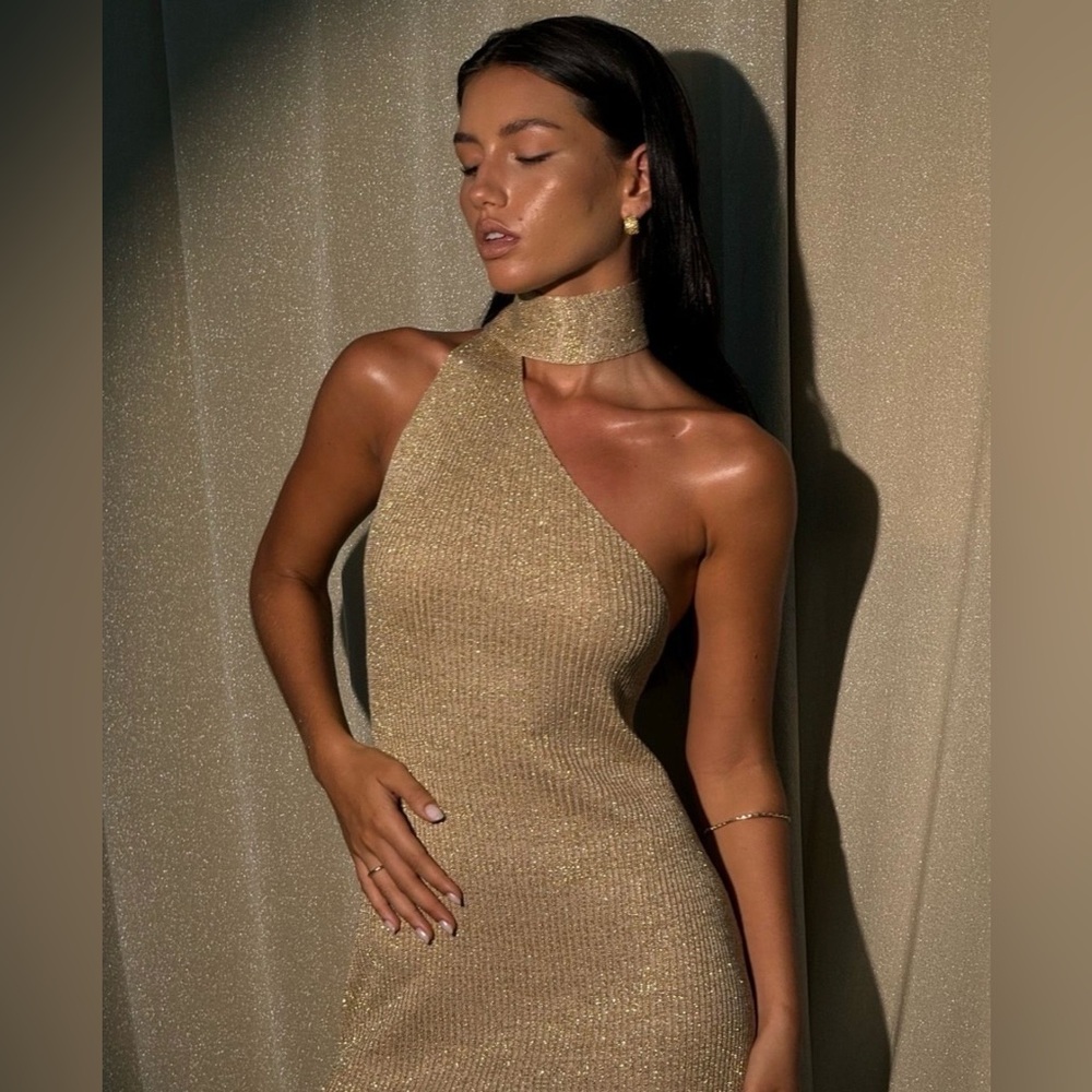 Shimmery Lorelei Midi Dress